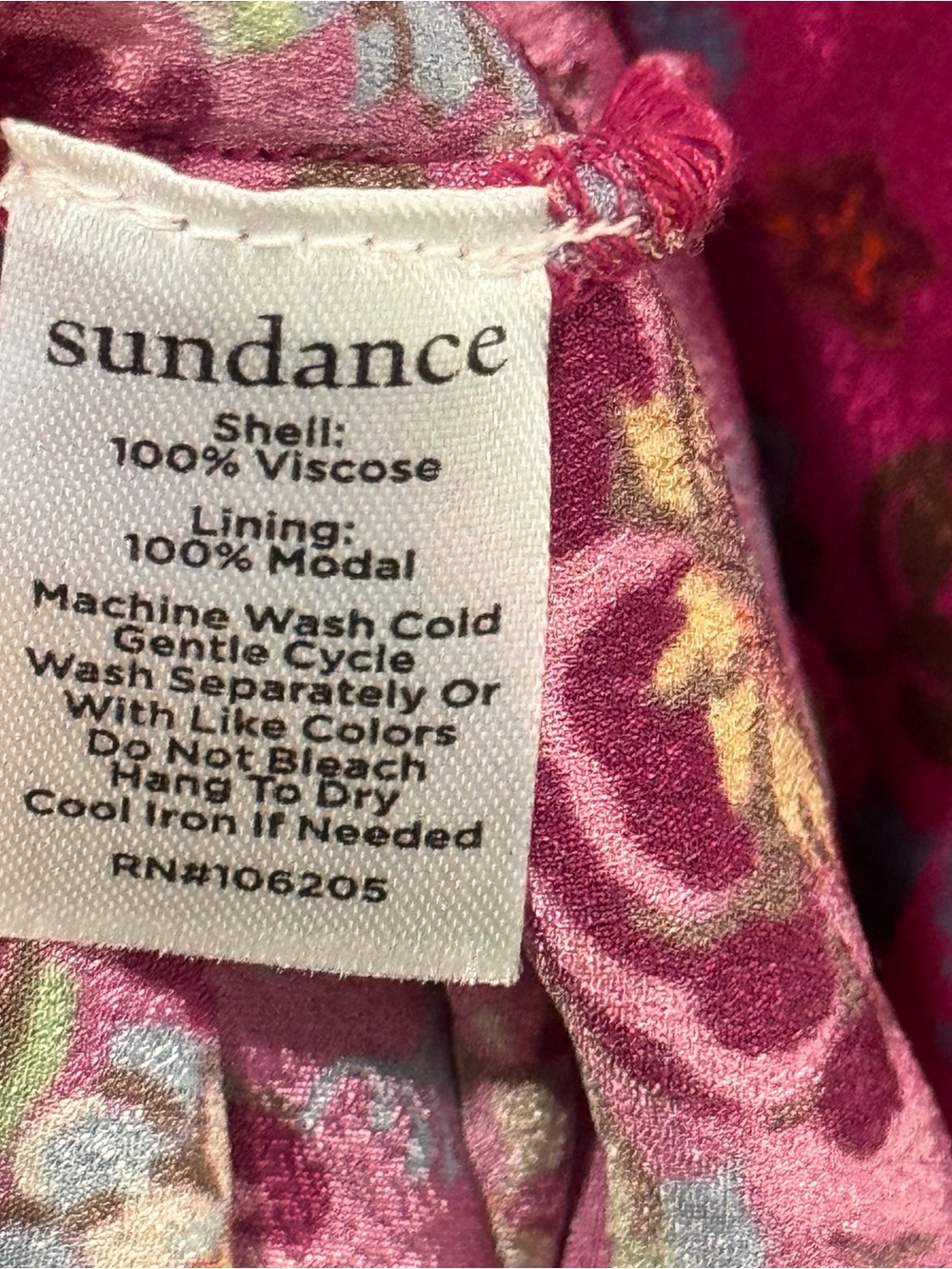 Sundance Raspberry Zora Floral Ruffle Dress XL - Picture 11 of 11
